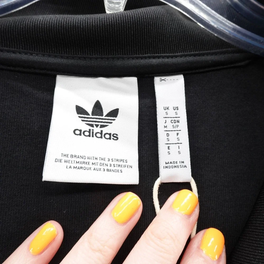 Adidas Originals Funnelneck‎ Track Jacket Small Black Men 1/4 Zip Pullover NWT